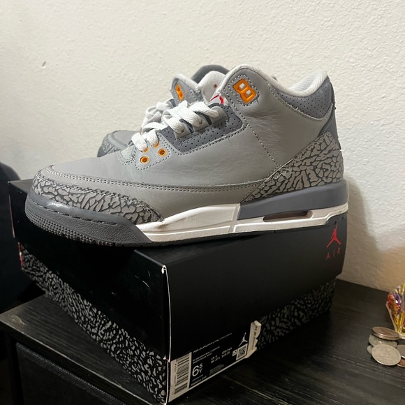 Gray and Orange Sneakers - Picture 3 of 4